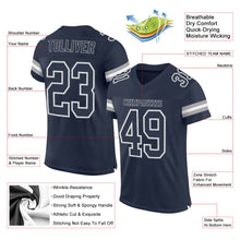 Загрузить изображение в средство просмотра галереи, Custom Navy Navy-White Mesh Authentic Football Jersey