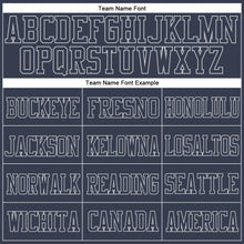 Загрузить изображение в средство просмотра галереи, Custom Navy Navy-White Mesh Authentic Football Jersey