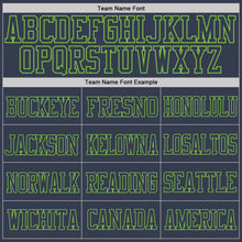 Laden Sie das Bild in den Galerie-Viewer, Custom Navy Navy-Neon Green Mesh Authentic Football Jersey