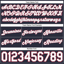 Charger l'image dans la galerie, Custom Navy White Pinstripe White-Red Authentic Basketball Shorts