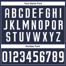 Load image into Gallery viewer, Custom Navy White Authentic Sleeveless Baseball Jersey