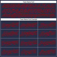 Загрузить изображение в средство просмотра галереи, Custom Navy Navy-Red Authentic Sleeveless Baseball Jersey