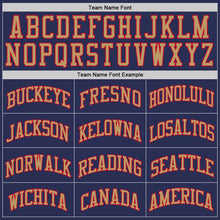 Load image into Gallery viewer, Custom Navy Old Gold-Red Authentic Throwback Basketball Jersey