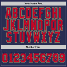 Charger l'image dans la galerie, Custom Navy Red-Old Gold Authentic Throwback Basketball Jersey