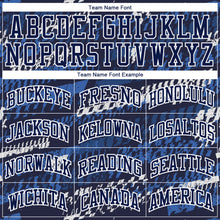 Загрузить изображение в средство просмотра галереи, Custom Navy Navy-Royal Round Neck Sublimation Basketball Suit Jersey