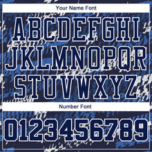 Загрузить изображение в средство просмотра галереи, Custom Navy Navy-Royal Round Neck Sublimation Basketball Suit Jersey