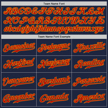Загрузить изображение в средство просмотра галереи, Custom Navy Red-Gold Authentic Baseball Jersey