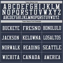 Загрузить изображение в средство просмотра галереи, Custom Navy White Mesh Authentic Football Jersey