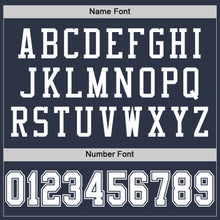 Загрузить изображение в средство просмотра галереи, Custom Navy White Mesh Authentic Football Jersey