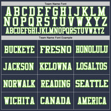 Загрузить изображение в средство просмотра галереи, Custom Navy Neon Green-White Mesh Authentic Football Jersey