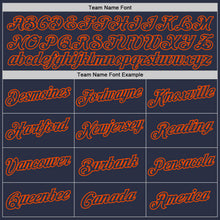 Загрузить изображение в средство просмотра галереи, Custom Navy Navy-Orange Performance T-Shirt