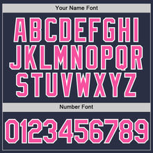 Load image into Gallery viewer, Custom Navy Pink-White Performance T-Shirt