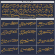 Load image into Gallery viewer, Custom Navy Navy-Old Gold Performance T-Shirt