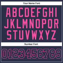 Charger l'image dans la galerie, Custom Navy Navy-Pink Authentic Throwback Basketball Jersey