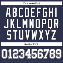 Загрузить изображение в средство просмотра галереи, Custom Navy White Navy-Gray Authentic Throwback Basketball Jersey