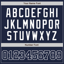 Загрузить изображение в средство просмотра галереи, Custom Navy Navy-White Authentic Baseball Jersey