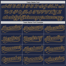 Загрузить изображение в средство просмотра галереи, Custom Navy Navy-Old Gold Authentic Baseball Jersey