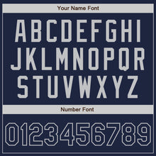 Загрузить изображение в средство просмотра галереи, Custom Navy Navy-Gray Authentic Baseball Jersey