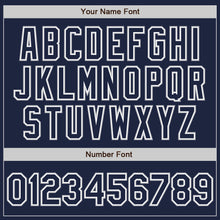 Загрузить изображение в средство просмотра галереи, Custom Navy Navy-Gray Authentic Baseball Jersey