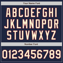 Load image into Gallery viewer, Custom Navy City Cream-Crimson Authentic Baseball Jersey