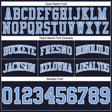 Загрузить изображение в средство просмотра галереи, Custom Navy Light Blue-White Authentic Throwback Basketball Shorts