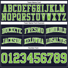 Charger l'image dans la galerie, Custom Navy Neon Green-White Authentic Throwback Basketball Shorts