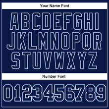 Charger l'image dans la galerie, Custom Navy Navy-Light Blue Authentic Throwback Basketball Jersey