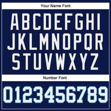 Загрузить изображение в средство просмотра галереи, Custom Navy White-Blue Authentic Throwback Basketball Jersey