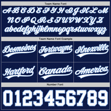 Load image into Gallery viewer, Custom Navy White-Light Blue Authentic Throwback Basketball Shorts