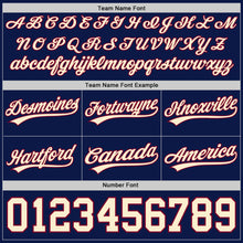 Загрузить изображение в средство просмотра галереи, Custom Navy Cream-Maroon Authentic Throwback Basketball Shorts