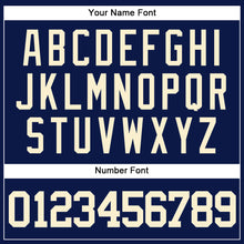 Загрузить изображение в средство просмотра галереи, Custom Navy Cream Authentic Baseball Jersey