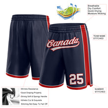 Laden Sie das Bild in den Galerie-Viewer, Custom Navy White-Red Authentic Basketball Shorts