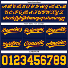 Laden Sie das Bild in den Galerie-Viewer, Custom Navy Yellow-Maroon Authentic Basketball Shorts