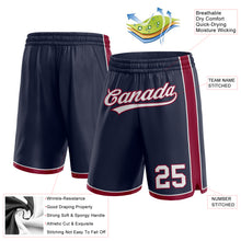 Laden Sie das Bild in den Galerie-Viewer, Custom Navy White-Maroon Authentic Basketball Shorts