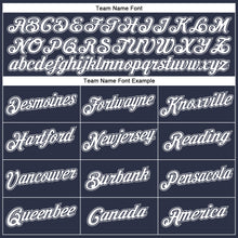 Загрузить изображение в средство просмотра галереи, Custom Navy White-Gray Performance T-Shirt