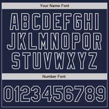 Загрузить изображение в средство просмотра галереи, Custom Navy Orange-White Authentic Baseball Jersey