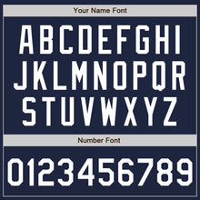 Загрузить изображение в средство просмотра галереи, Custom Navy White Pinstripe Authentic Baseball Jersey