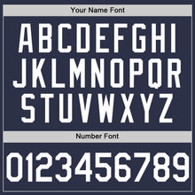 Charger l'image dans la galerie, Custom Navy White Authentic Throwback Baseball Jersey