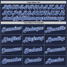 Загрузить изображение в средство просмотра галереи, Custom Navy Red-Royal Authentic Throwback Basketball Jersey