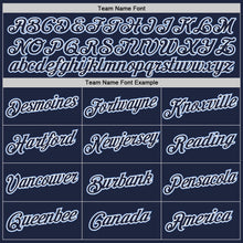 Загрузить изображение в средство просмотра галереи, Custom Navy White-Light Blue Authentic Throwback Basketball Jersey