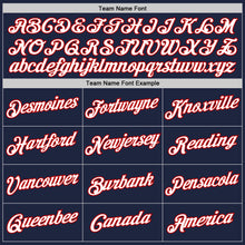 Загрузить изображение в средство просмотра галереи, Custom Navy White-Red Authentic Throwback Basketball Jersey