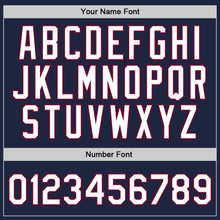 Laden Sie das Bild in den Galerie-Viewer, Custom Navy White-Maroon Authentic Throwback Basketball Jersey