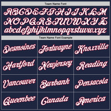 Laden Sie das Bild in den Galerie-Viewer, Custom Navy White-Maroon Authentic Throwback Basketball Jersey