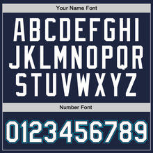 Загрузить изображение в средство просмотра галереи, Custom Navy White-Teal Authentic Throwback Basketball Jersey