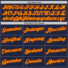 Laden Sie das Bild in den Galerie-Viewer, Custom Navy Red-Gold Authentic Throwback Basketball Jersey