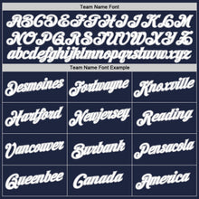 Загрузить изображение в средство просмотра галереи, Custom Navy White-Gray Authentic Throwback Basketball Jersey