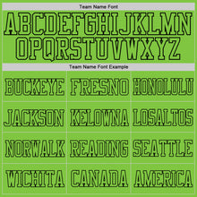 Laden Sie das Bild in den Galerie-Viewer, Custom Neon Green Neon Green-Black Mesh Authentic Football Jersey