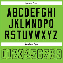 Laden Sie das Bild in den Galerie-Viewer, Custom Neon Green Neon Green-Black Mesh Authentic Football Jersey