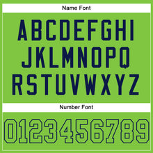 Загрузить изображение в средство просмотра галереи, Custom Neon Green Neon Green-Navy Mesh Authentic Football Jersey