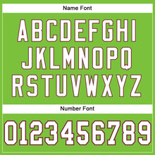 Laden Sie das Bild in den Galerie-Viewer, Custom Neon Green White-Burgundy Mesh Authentic Football Jersey